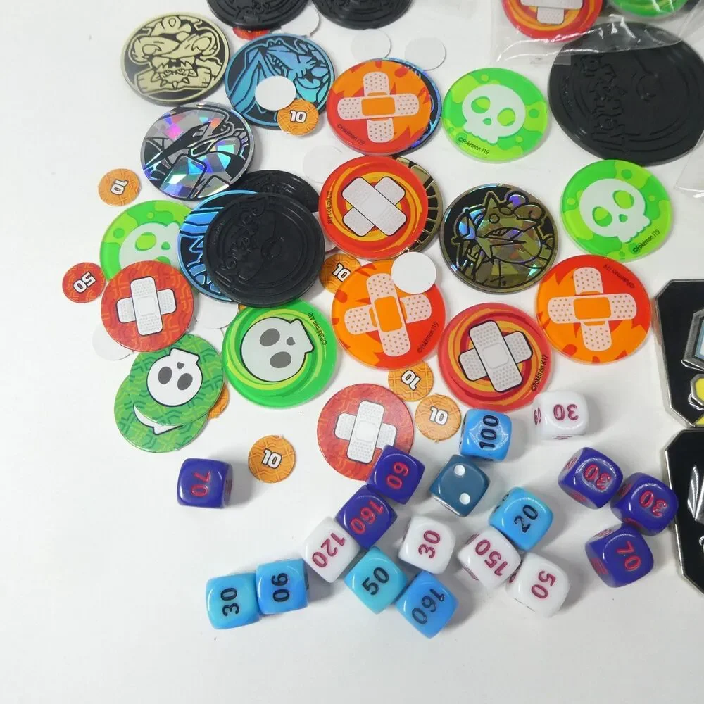 Pokemon TCG Dice Counters Markers GX Lot